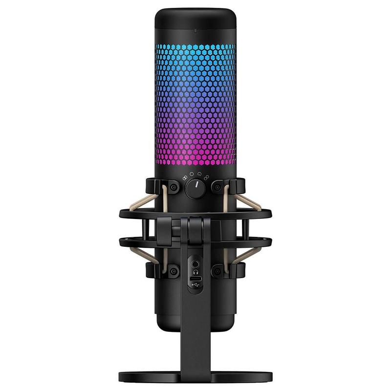 Microfone Gamer HyperX QuadCast S Podcast, Antivibração, LED RGB